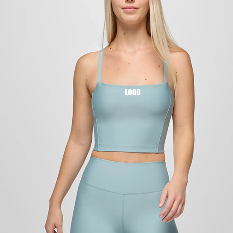 OEM Custom Light Weight Soft Breathable Adjustable Strap Quick Drying Fitness Yoga Sports Bra for Women