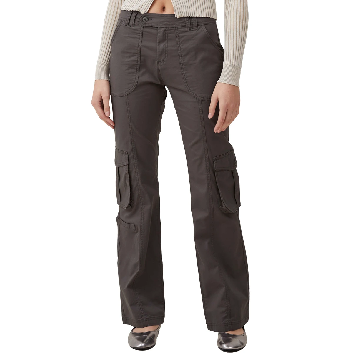 OEM Mid Waist Flat Front for Wash 220g Breathable Anti-static Eco-Friendly Quick Dry Windproof Regular Fit Women's Pants