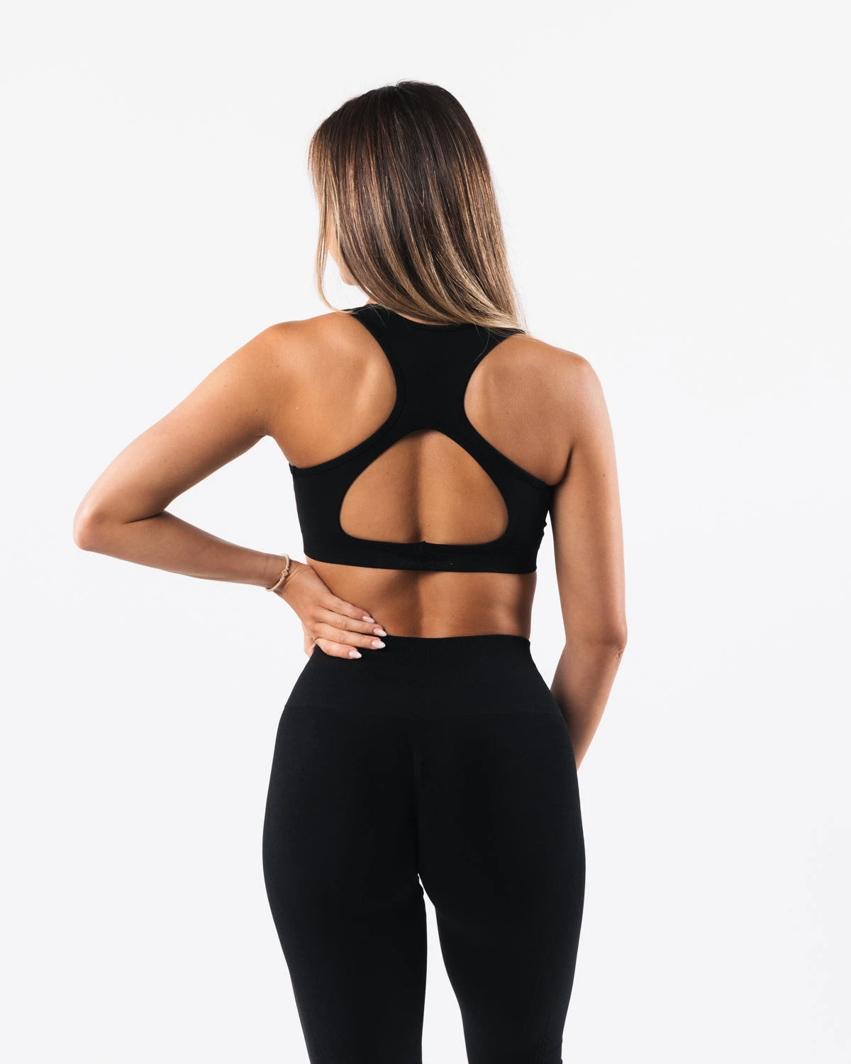 High Support Seamless Simple Cationic Back Triangle Hollow-out Beauty Back Women's Sports Bra Yoga Bra Fitness Bra Vest