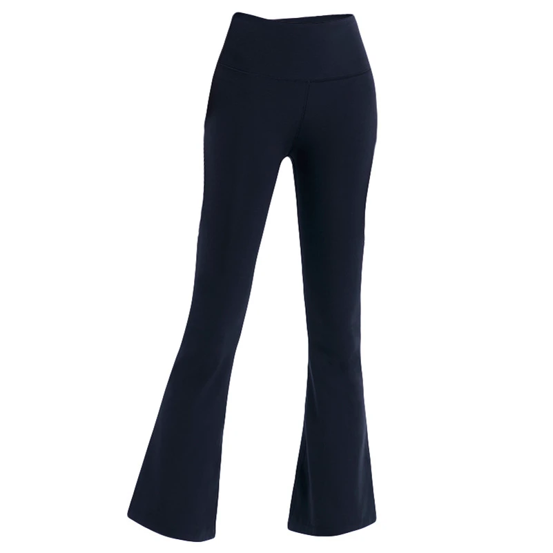 2026 Women's Yoga Sports High Waist Flared Trousers Spandex/Nylon Solid Tummy Control Shapewear Yoga Pants