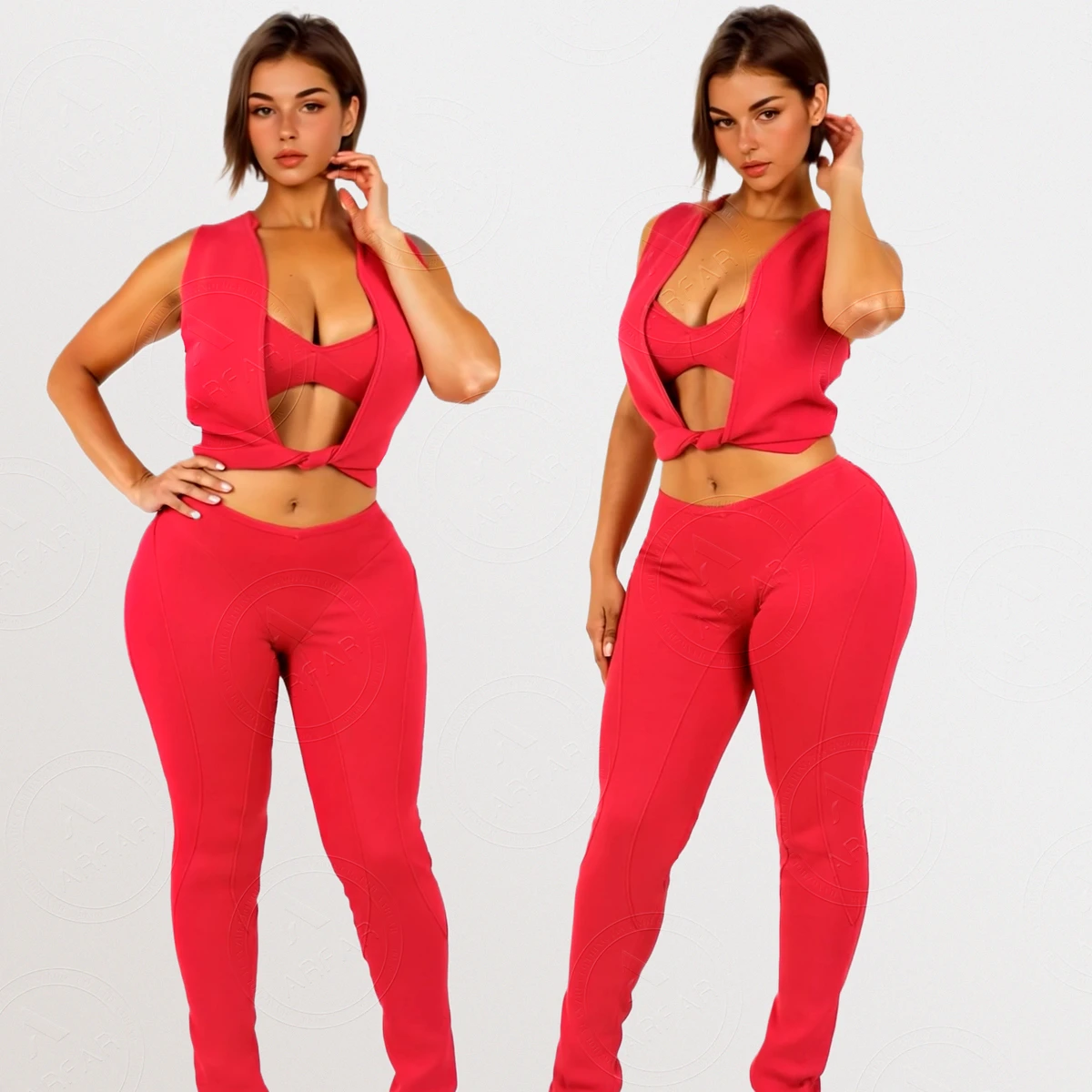 Custom Logo Women 2 PCS Sportswear Set Hollow Out Ladies Seamless Cross Back Sports Bra Workout Leggings Gym Women's Sport Wear