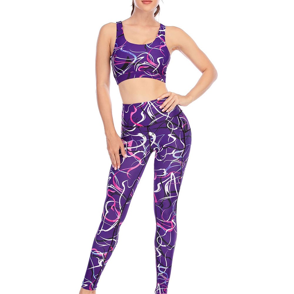 High Quality Women's Solid Yoga Sets Seamless Lightweight Sports Gym Wear Customized Breathable New Design 2-Piece