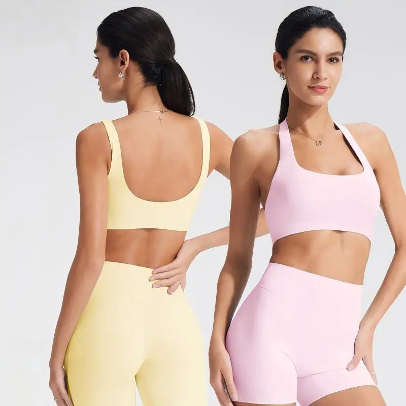 U-led American Back High Support Shockproof Crisscross Straps Spandex/Nylon Women's Yoga Running Fitness Bra