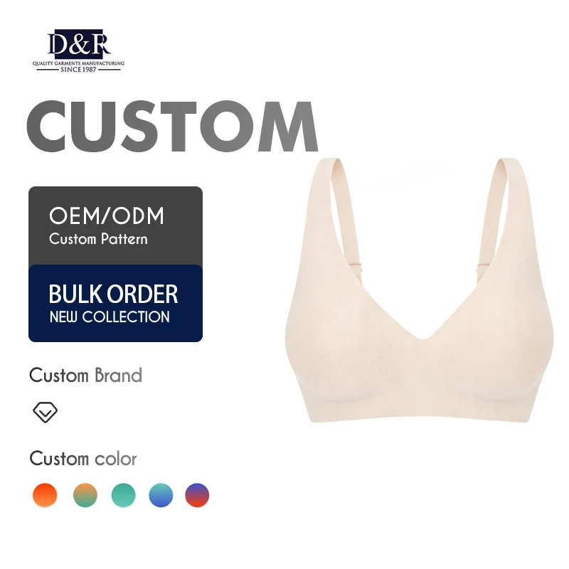 Hot Selling Light Weight Women Sports Bra High Support Breathable Wire-Free Contoured Cups Eco-Friendly Custom Front Knitted