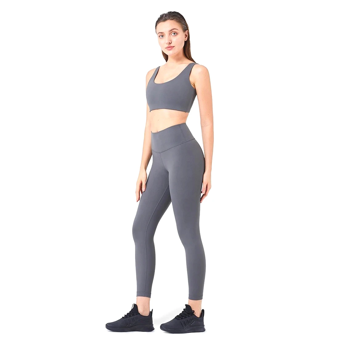 Custom 2 Piece Eco Friendly Yoga Clothes Sleeveless Sport Crop Top Gym Suit Plus Size Yoga Gym Wear Women's Yoga Set