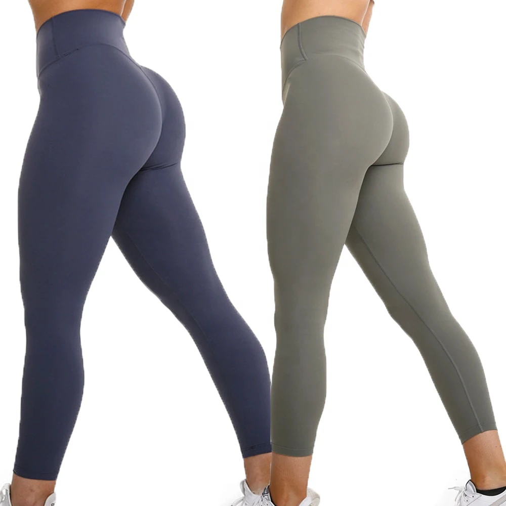Wholesale Custom Sports Scrunch Butt Seamless Yoga Pants Fitness Gym High Waist Butt Lifting Wicking Running Leggings For Women