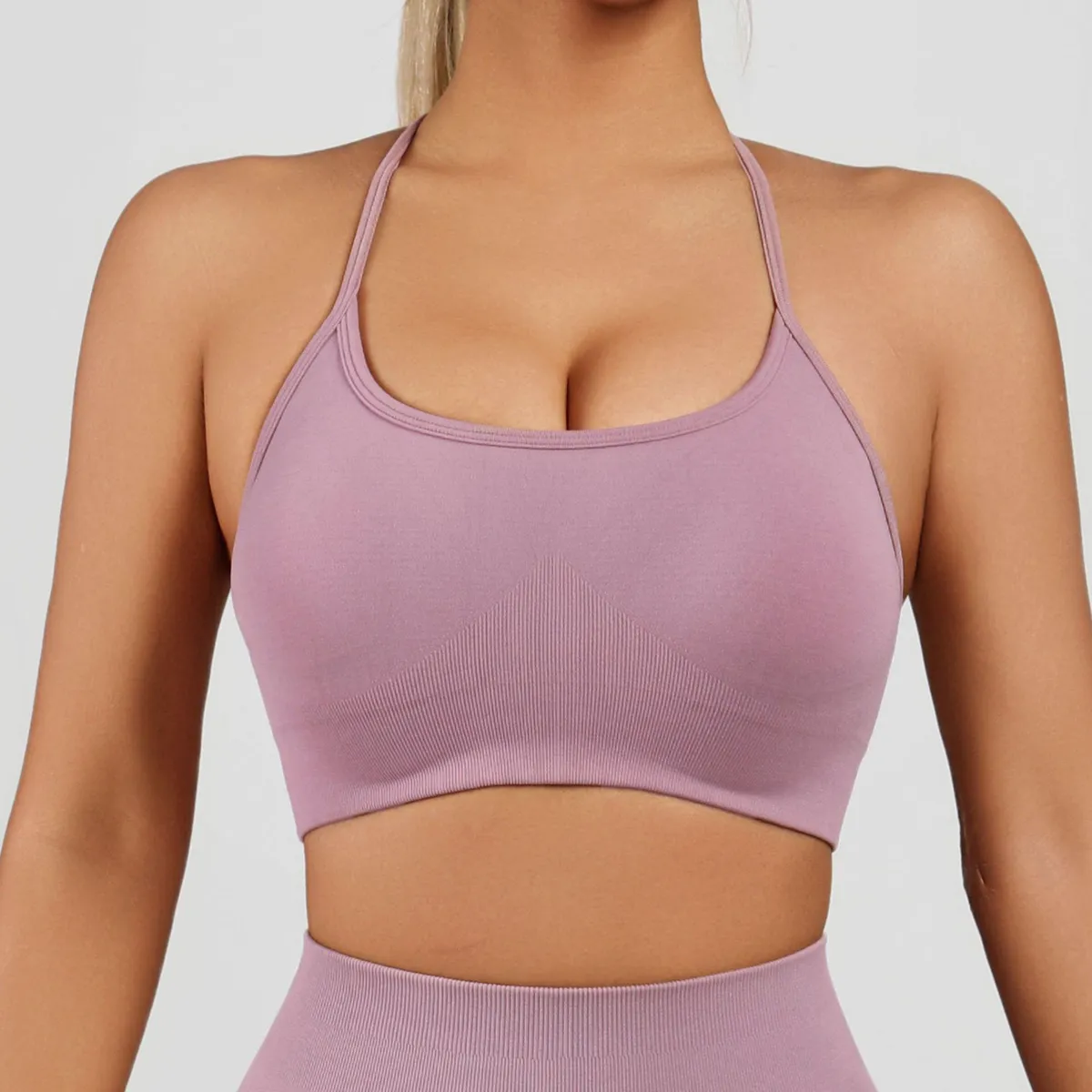 TikTok Popular Plus Size Quick-drying Breathable Eco-Friendly Fitness Sports Yoga Beautiful Back Sexy Design Seamless High Waist