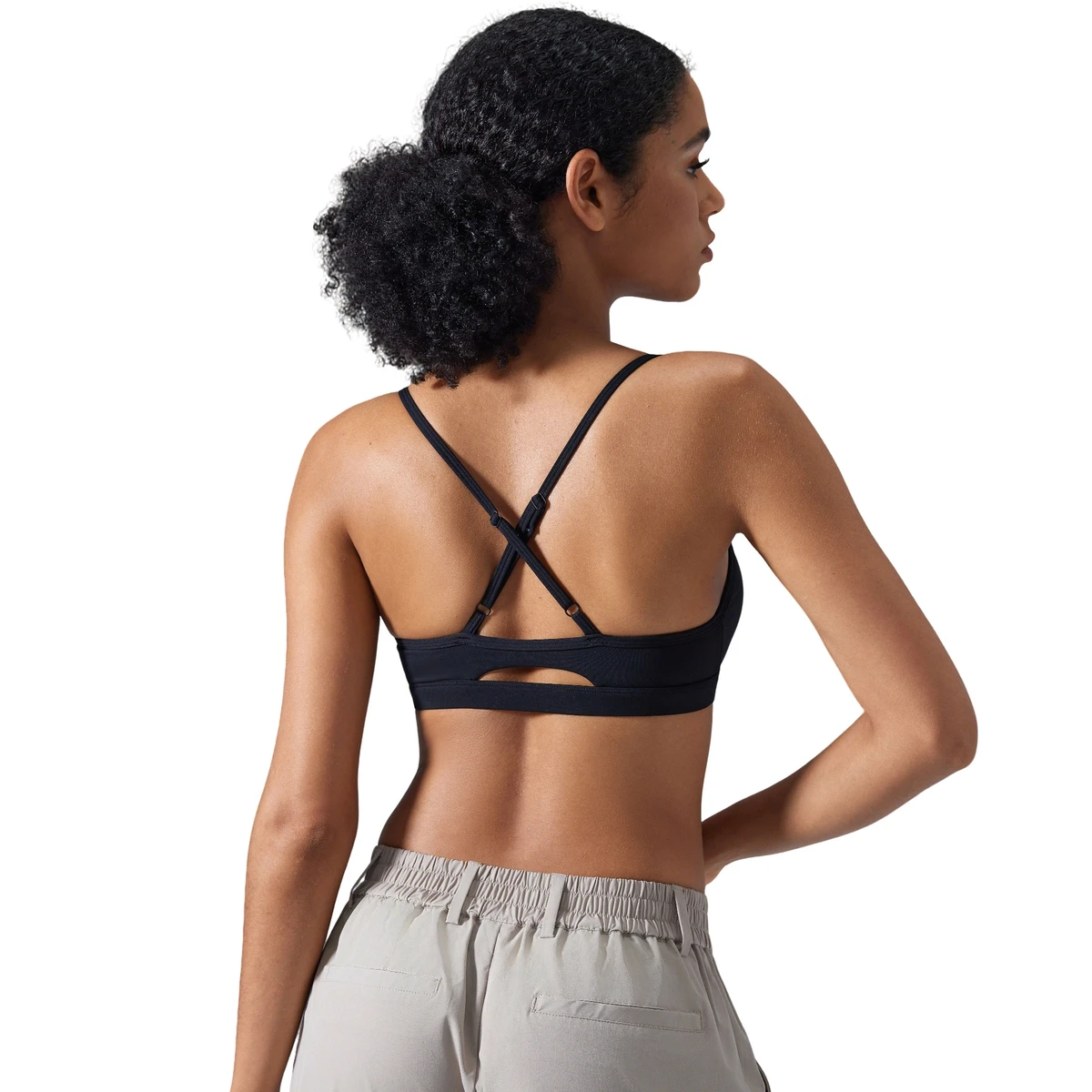 New Adjustable Shoulder Strap Beautiful Back Lulu Sports Bra Running Shockproof Fitness Bra Nude Lulu Yoga Bra