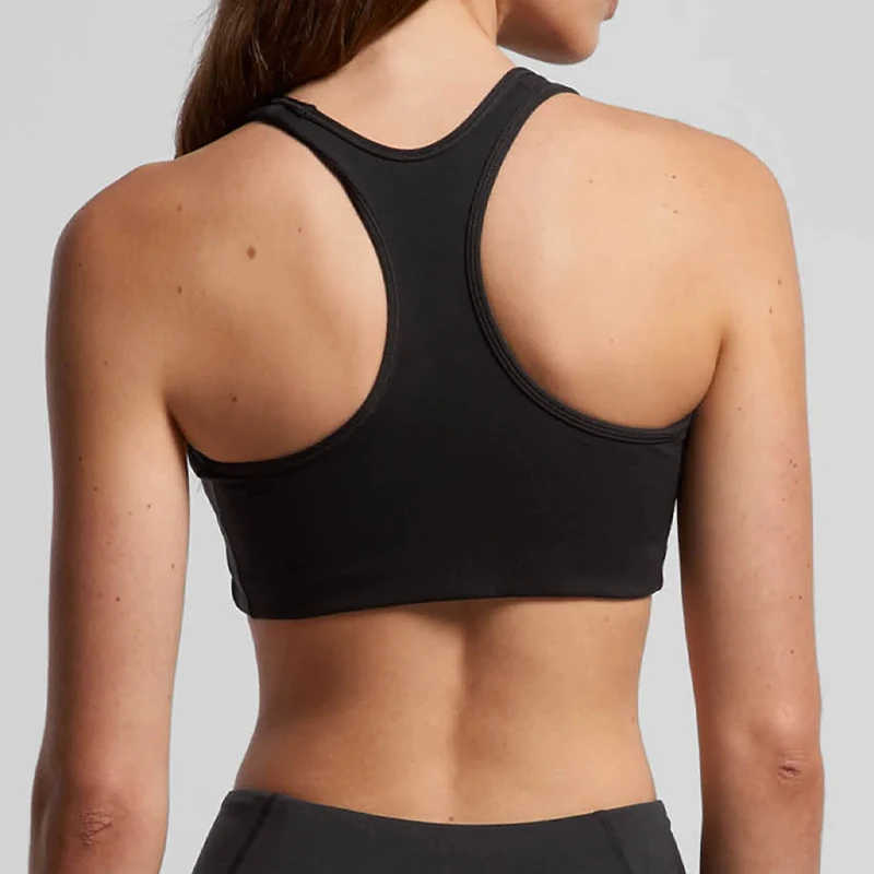 Slim Fit Soft 220 Gsm Nylon Four Way Strength Sleeveless Top With Racerback Cut Women's Active Bra