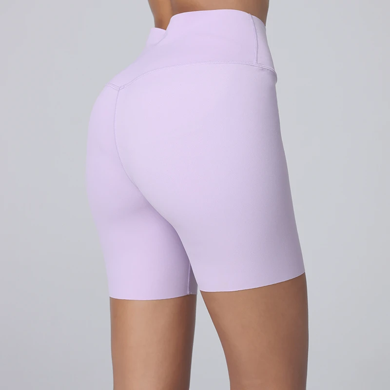 Quick Dry Workout Hip Lift Yoga Shorts Tummy Tuck High Waist Fitness Yoga Short Leggings Women's Breathable Sports Tight Short