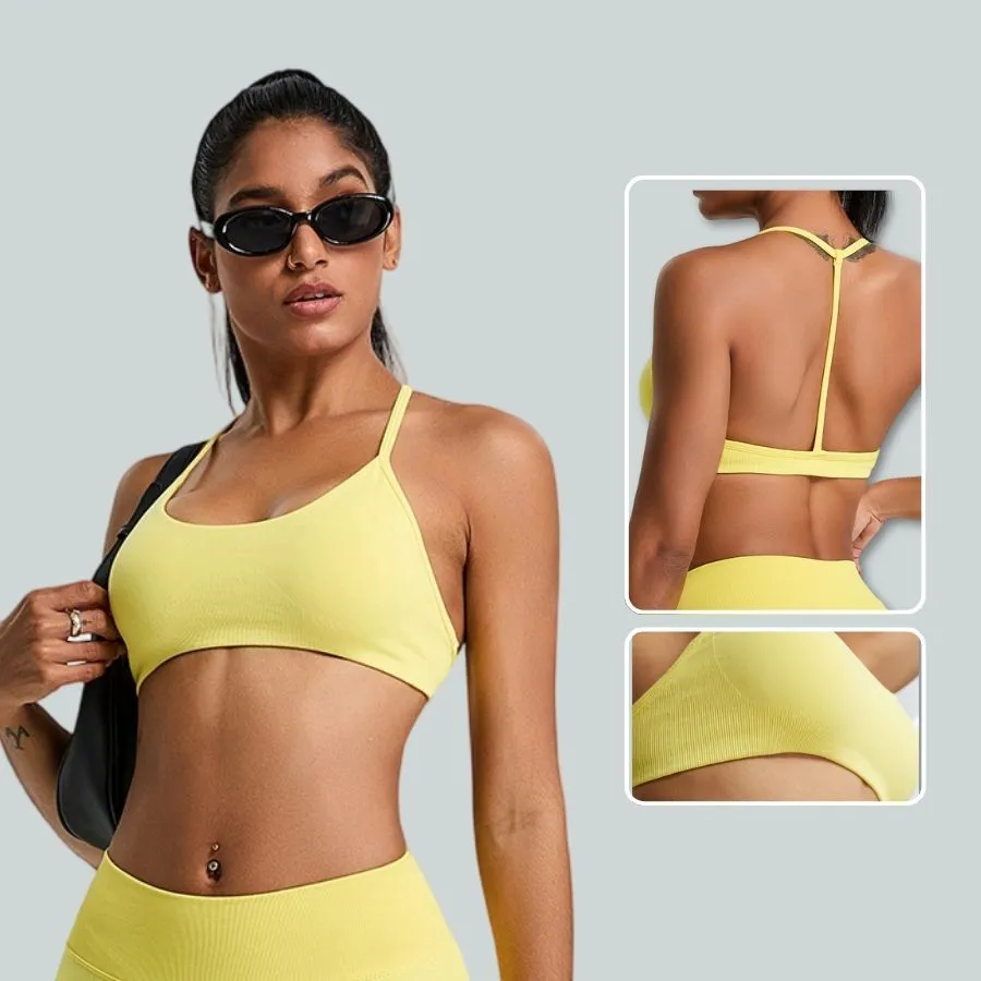Lightweight Breathable Seamless Sports Bra Dress for Women Sexy Racerback Yoga Running Fitness Activewear Moisture Printed