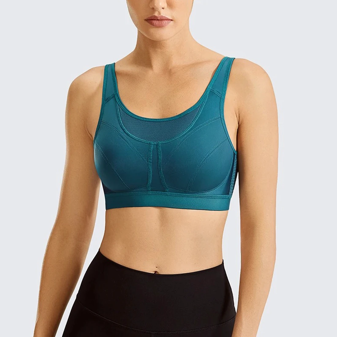 Women Sports Bra Plus Size High Support Breathable Quick Dry Spandex/Nylon Front Customizable Lightweight Comfortable Unique