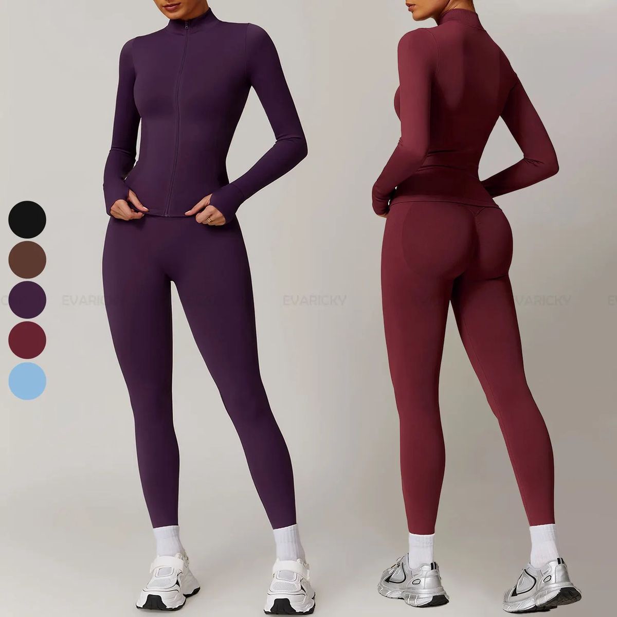 Custom High Quality Pilates Sportswear Gym Fitness Clothing Cross Mid Waist Workout Clothes Women Active Wear Plus Size Belt