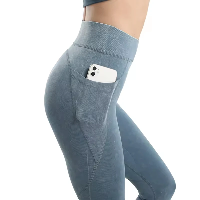 Women Leggings With Pockets Yoga Pants Gym Leggings Sport Women Fitness High Waist Female Legging Tummy Control Running Training