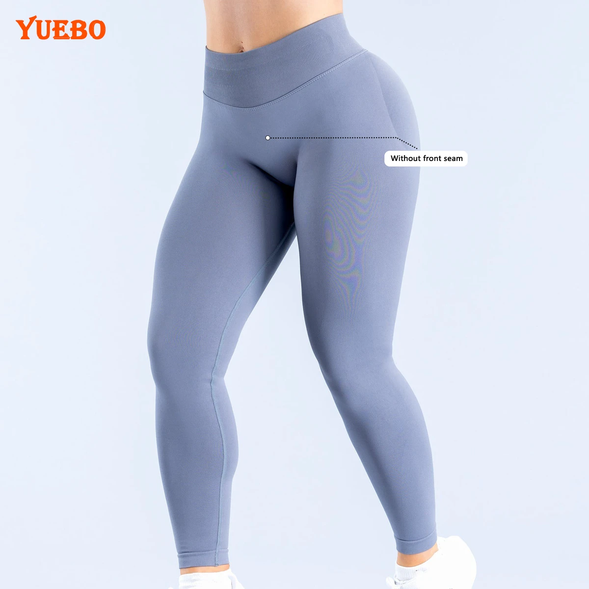 Factory Wholesale Women's Nylon Seamless Breathable Lightweight High Waist Butt Lift Yoga Fitness Scrunch Pants Leggings
