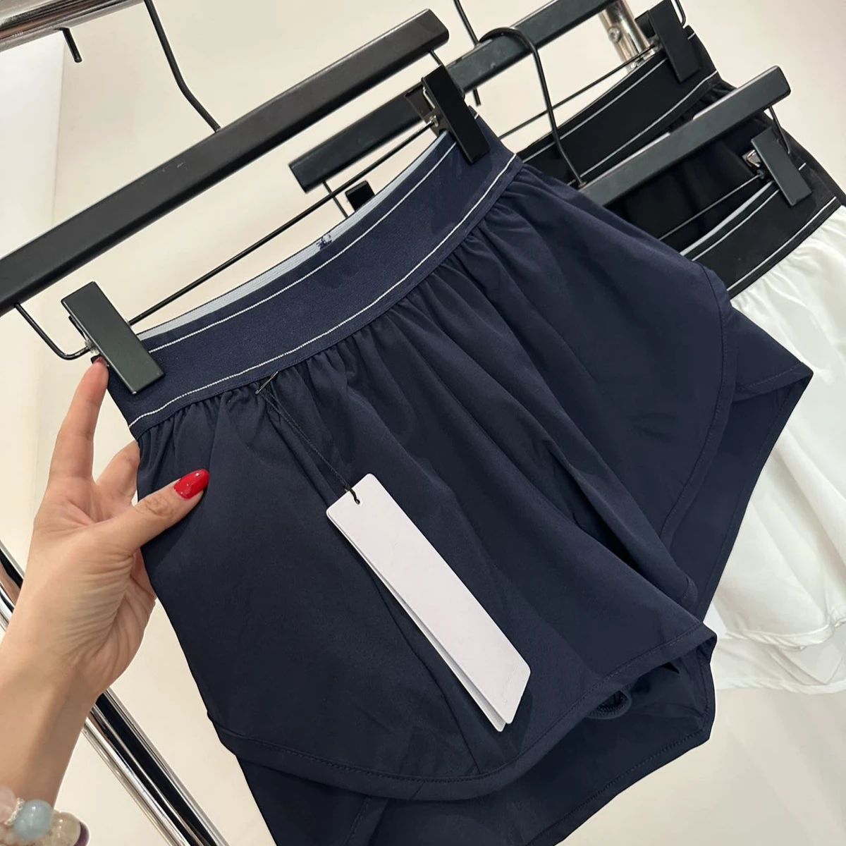 A10 High Waist Fitness Shorts Anti-Light Quick-Drying Casual Elastic Waist Skinny Fit Breathable Outdoor Running Yoga Hot Letter