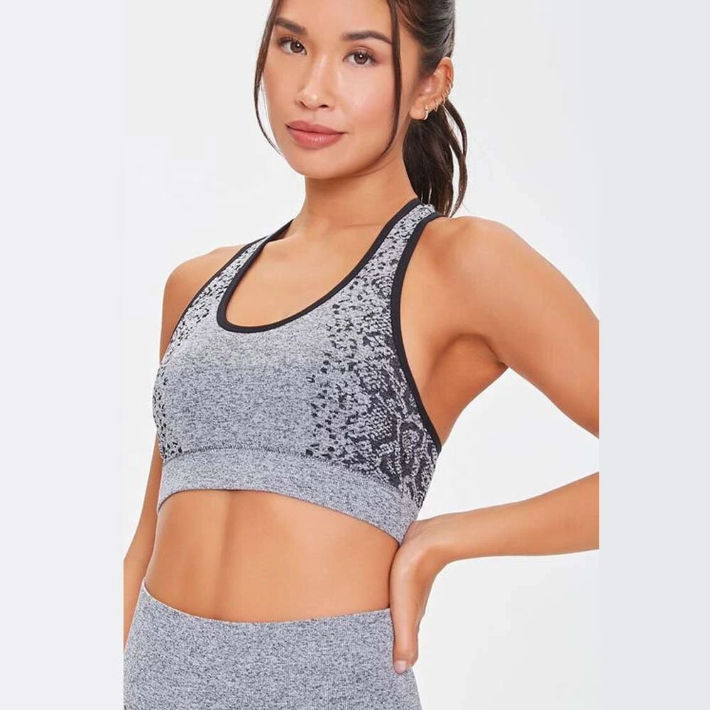 Women's Solid Racerback U-NECK Sports Bra with Removable Padded Cups Medium Support for Running Yoga Exercise Spandex/Polyester