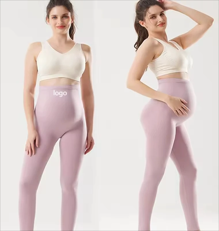 Women Solid Sports Fitness Maternity Yoga Wear High Waist Workout Gym Yoga Pants Yoga Leggings Pants
