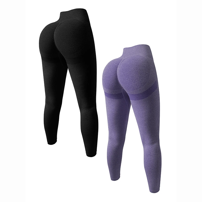 2023 New Black High Waist Tummy Control Ruched Booty Pants Women's Butt Lifting Yoga Leggings