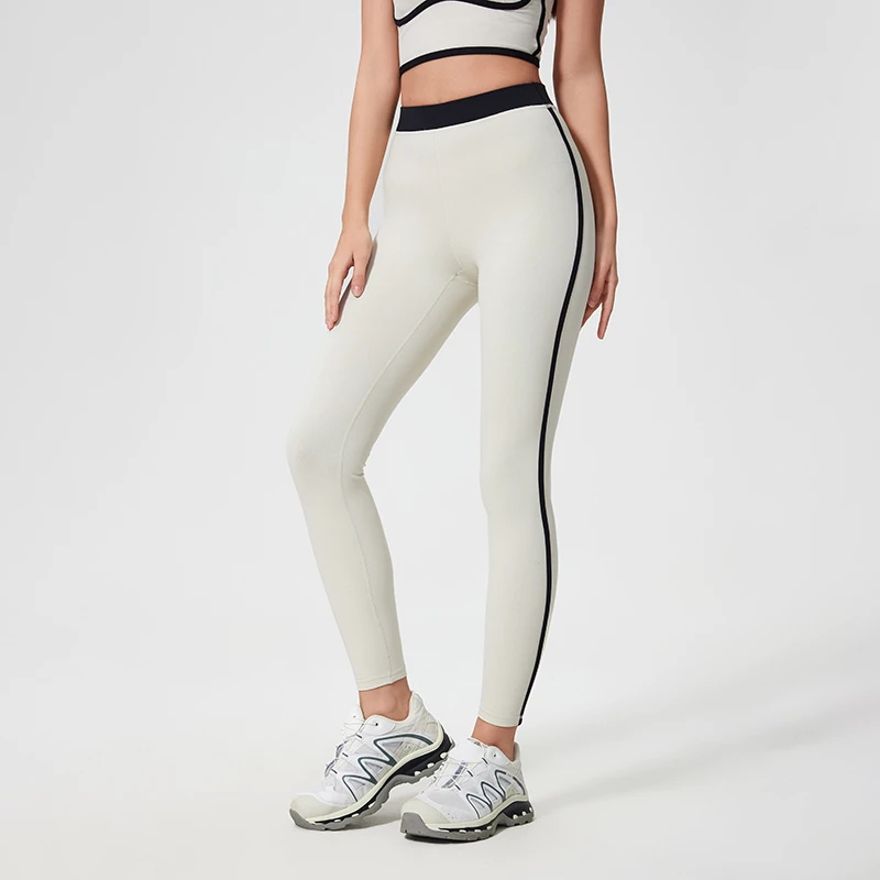 Full Length High Waist Leggings Butt Lifting Squat Proof NonSee Through Moisture Wicking Gym Wear Color Block leggings for women