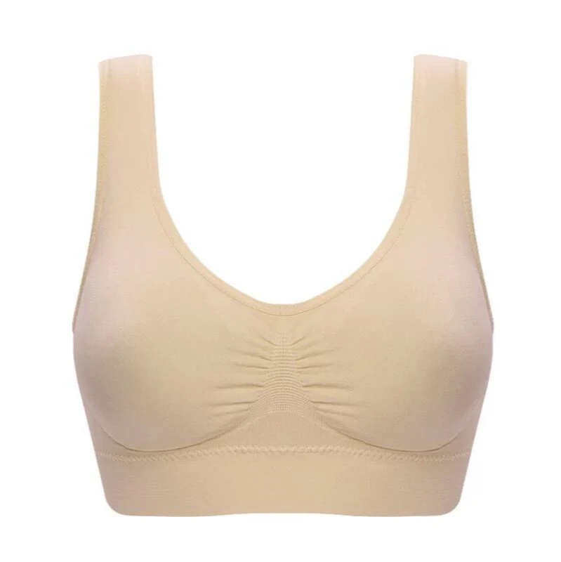 Women Yoga Sports Bra Breathable Fitness Running Vest Sleep Underwear Padded Crop Comfortable Removable Cup