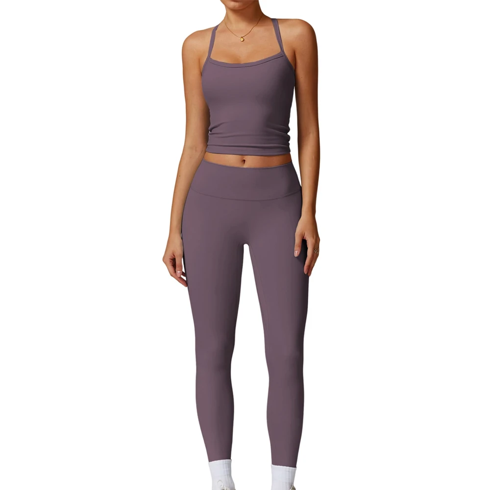 High Elastic Waist Seamless Yoga Set Women Fitness Clothing Sports Wear Bra and Leggings Women Yoga Set