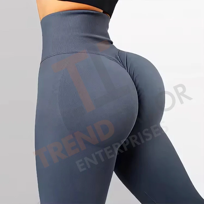 2025 New Fashion High Waist Gym Workout Scrunch Butt Leggings Custom Logo Tummy Control Yoga Push up Leggings for Women
