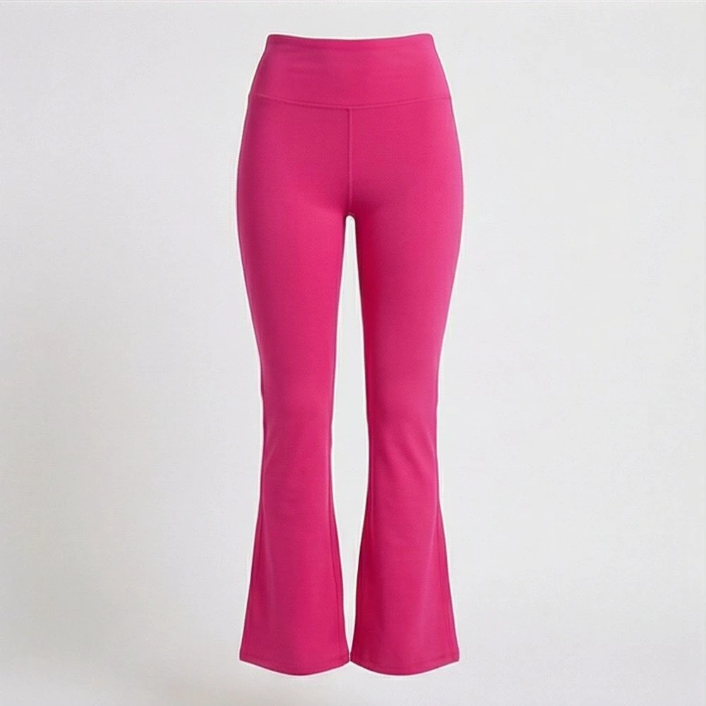 High Waist Seamless Breathable Yoga Leggings Tummy Control Slimming Flare Casual Activewear for Women Workouts