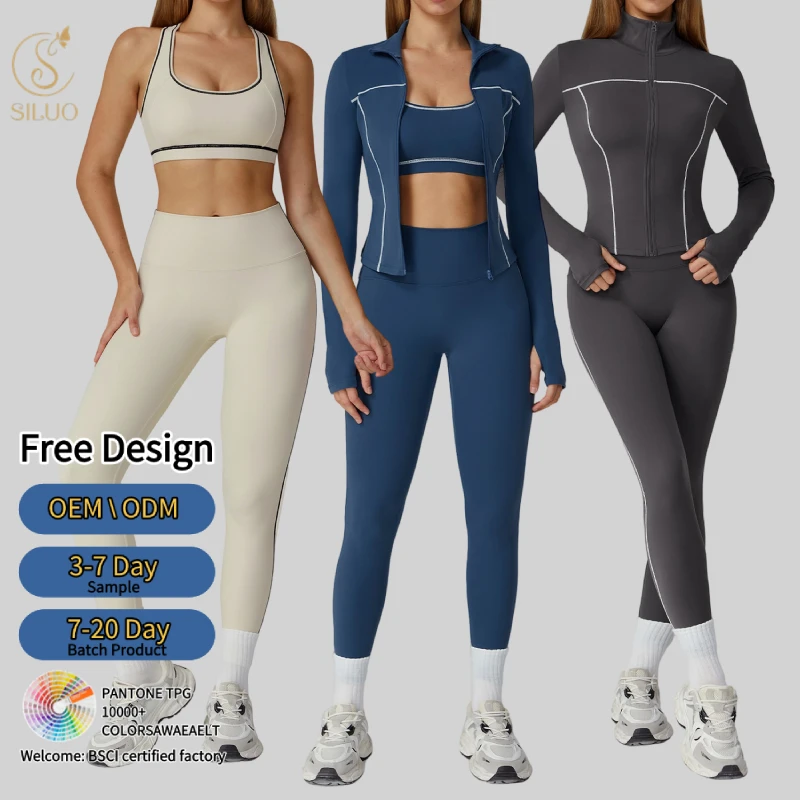Women's High Quality Breathable Yoga Bra Sports Jacket Spandex Fitness Leggings Quickly Dry ActiveWear Yoga Sets for Workout