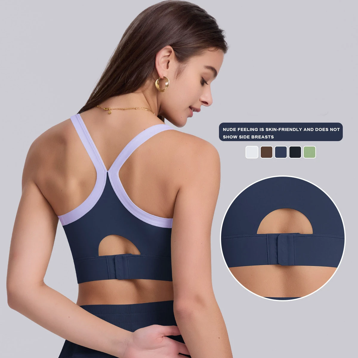 High Elastic Breathable Quick-Dry Push-Up Woman's Gym Bra New Style Fitness Workout Sportswear Plus Size