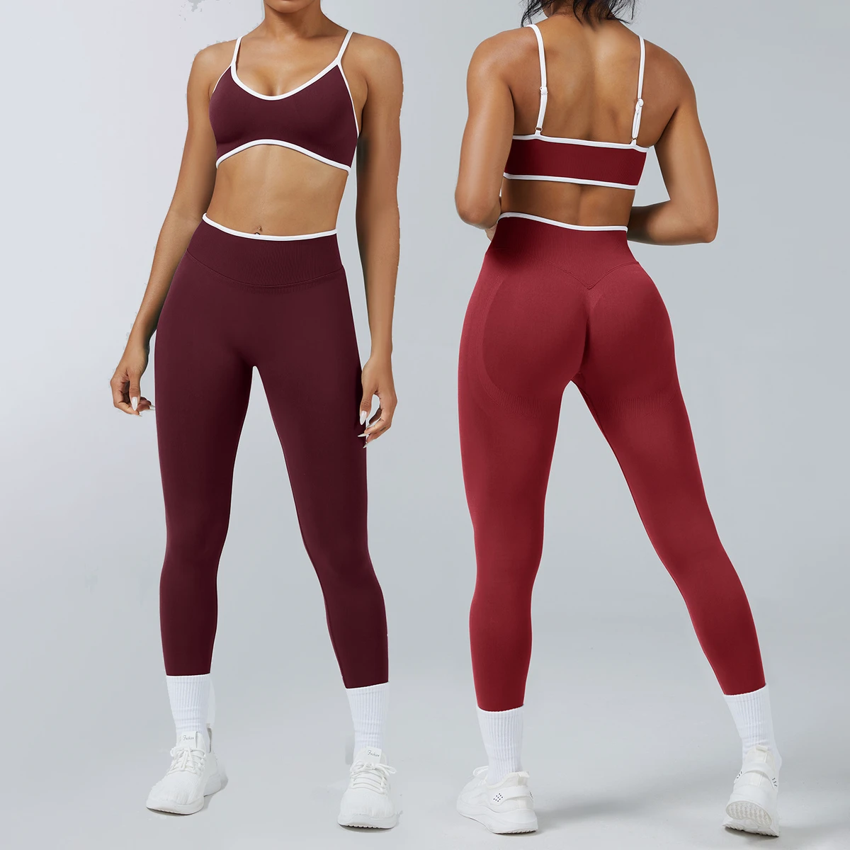 YIYI Wholesale Best Price Seamless Leggings Sets for Women High Support Sports Bra Athletic Sets Girls Yoga Sets for Women