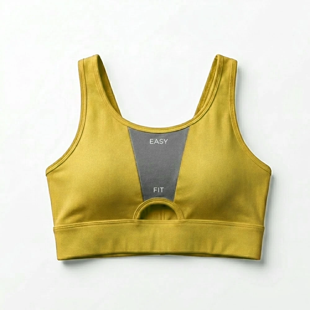 High Quality Women's Yoga Strapless Sports Bra Front Logo Customized Colors Four-Way Stretch Breathable Fabric for Fitness Gym