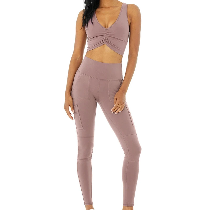 High Stretch Women Yoga Set 2PCS Fitness Gym Wear OEM Factory Direct