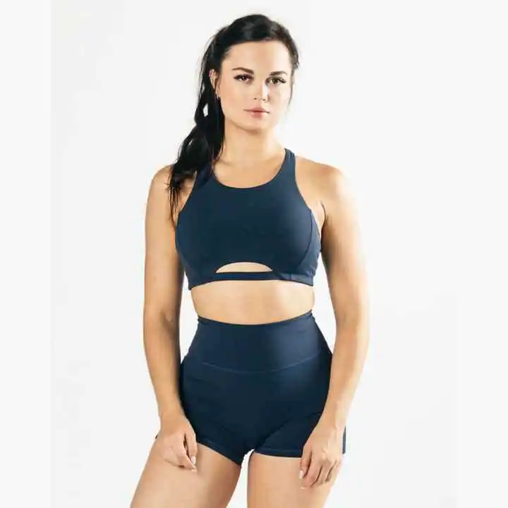 StarryNight Women's High-Neck Racer Back One Piece Sport Bra Breathable Fitness Friendly 78% Nylon 22% Plus Size Lightweight