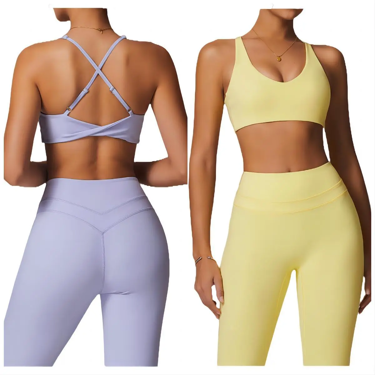 New Sports Bra Friendly Recycled Fabric Tight Fitness Yoga Bra Women Padded Quick Dry Gym Wear Bras