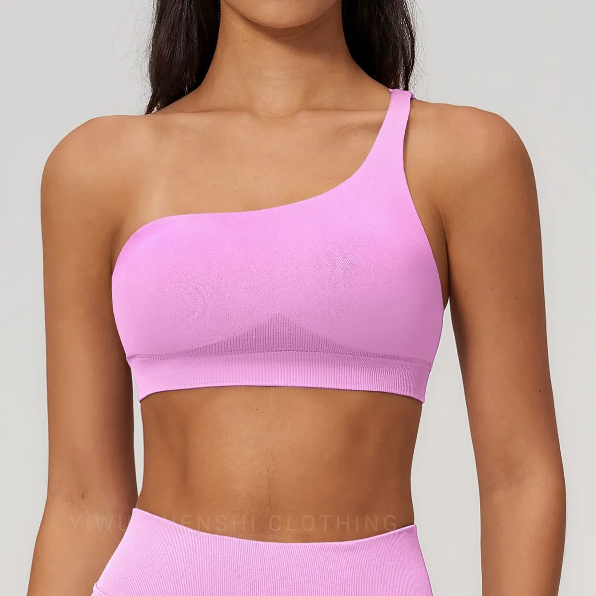 Cross-Border One-Shoulder Yoga Bra for Women, Beautiful Back Sports Bra, Quick-Dry Fitness Top Spring New Style Workout Bra