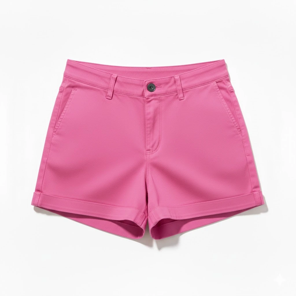 Women's Solid Custom Colours Shorts Breathable Eco-Friendly Quick Dry High-Waist Elastic Closure Skinny Fit 100% Cotton High