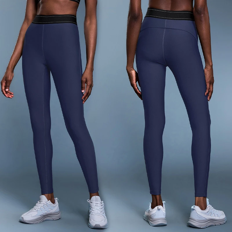 High Waist Elastic Band Yoga Pants Fashionable Design Leggings Tight Women Sportswear Workout Tik Tok Yoga Leggings