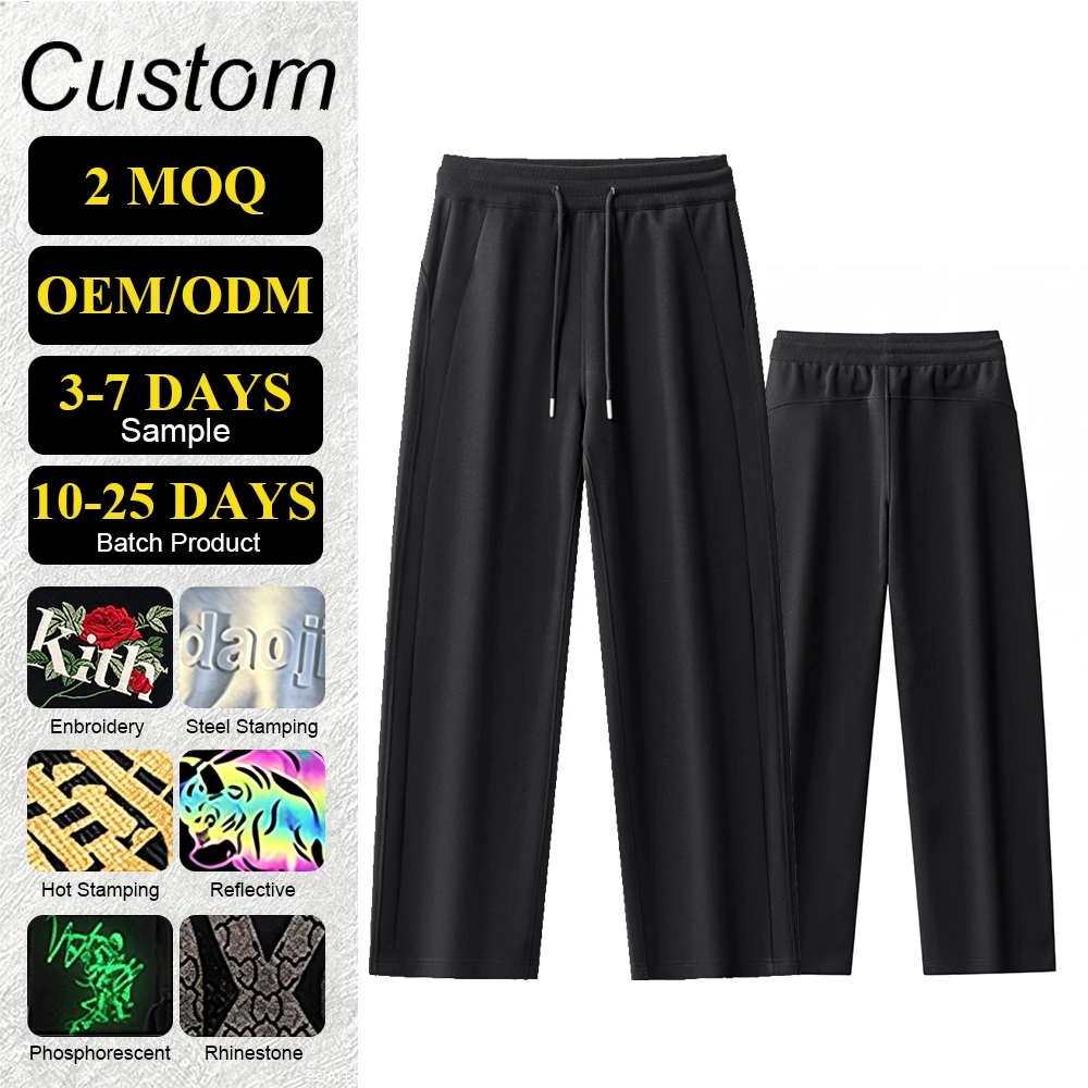 350g Women's High Waisted Sweatpants American Corset Fit Wide Leg Joggers Fog Color Straight Lounge Pants Oversized Tee