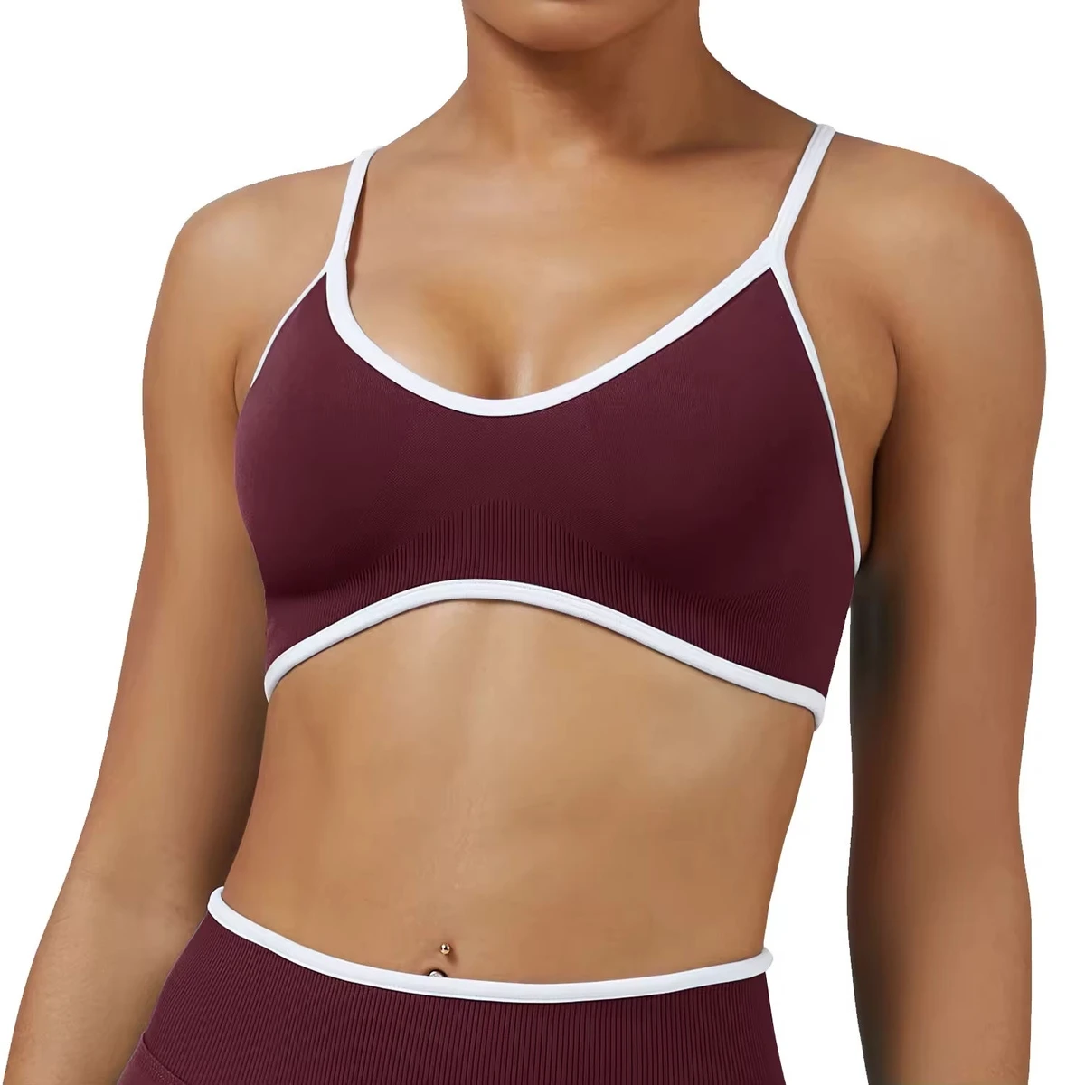 Women Sports Bra High Support Seamless Quick Dry Breathable Workout Clothing