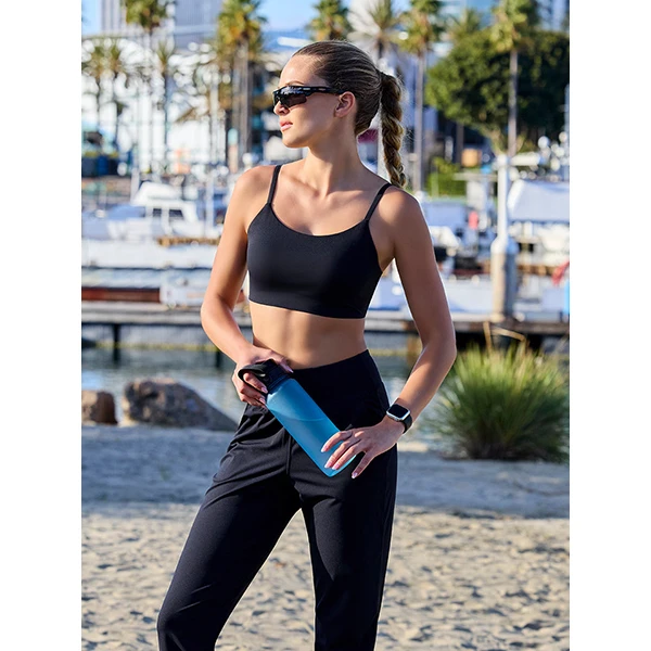 FH Women High Support Shockproof Sport Bra Yoga Workout Push up Breathable Comfortable Fixed Cup Fitness Top Beauty Back Design