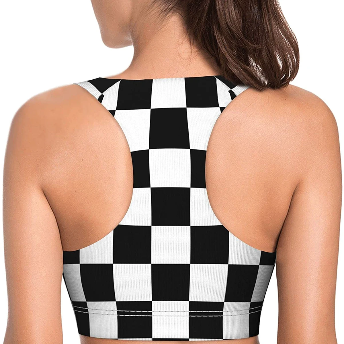 Solid Color High Elasticity Push-up Yoga Sports Bra Quick Dry Adjustable Strap Triangle Cup Woven Sexy Wire-Free Summer