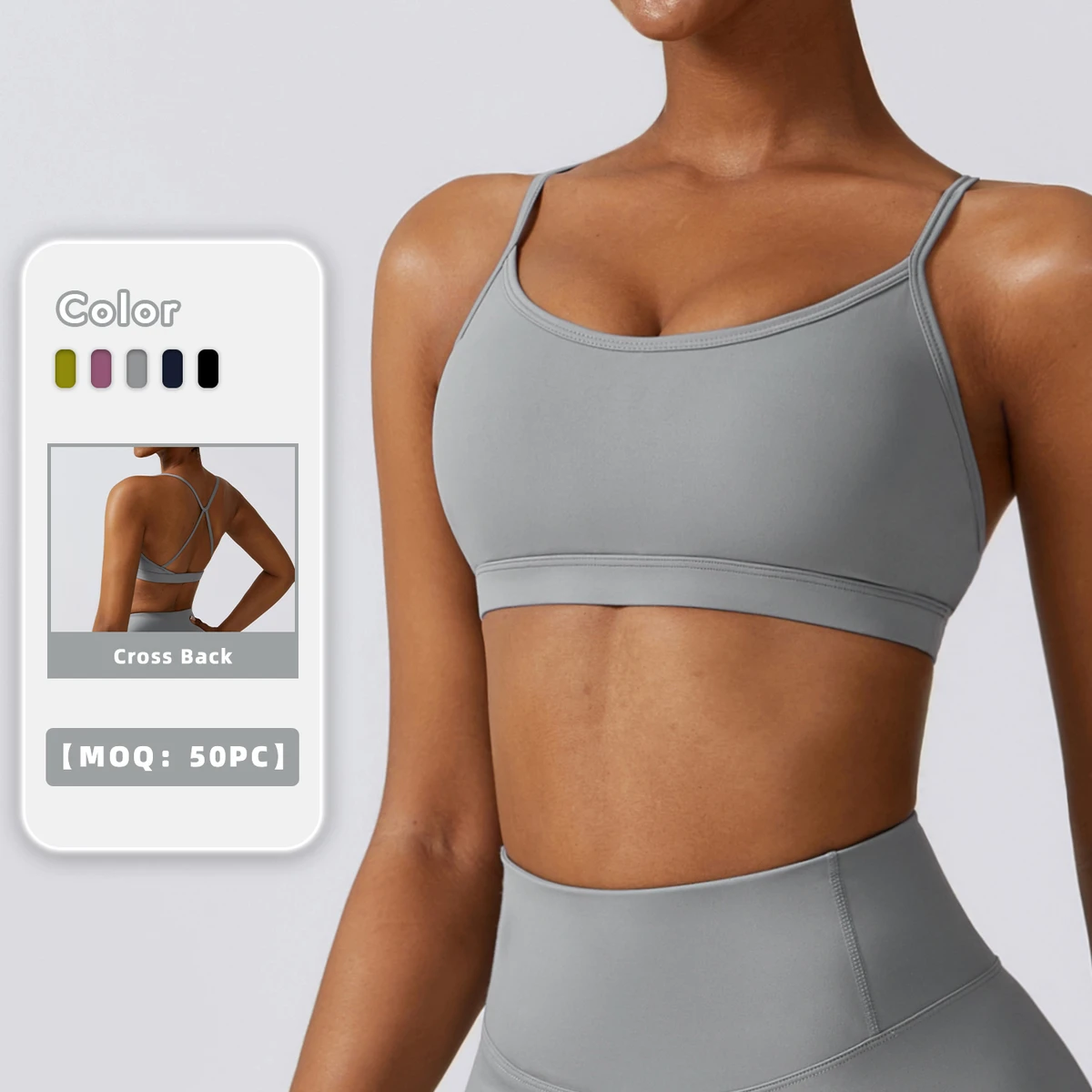 2023 Halter Neck Yoga Bra Quick-Drying Breathable Workout Sports Bra Fashionable Quick-Drying Sports Bra