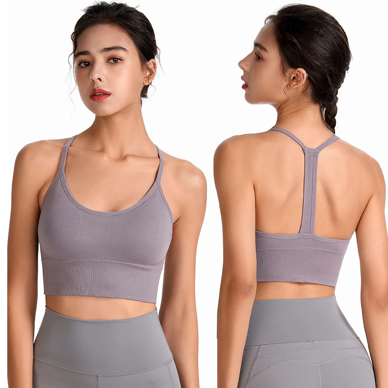 Push up Sports Bra Women Underwear Padded Bralette Fitness Bra Y- Backless Breathable Top Gym Workout Yoga Bra Womens Activewear