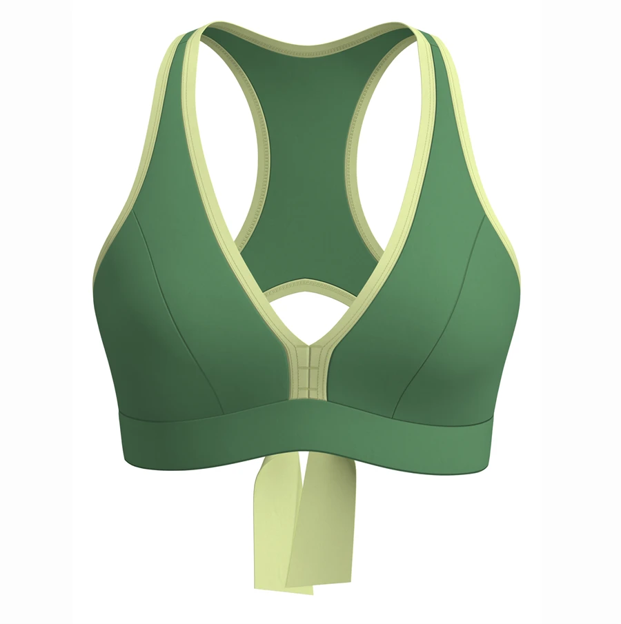 Women's Sports Bra Wirefree Removable Pads High Support Strappy Back Top for Yoga Running Fitness Gym Bra