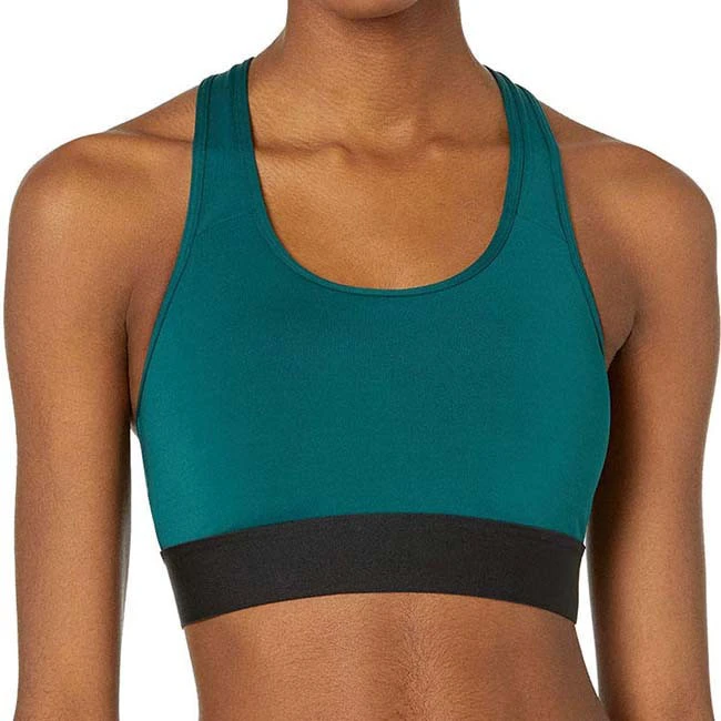 Latest Style Women's Sports Bra High Quality Breathable Spandex/Nylon Material Anti-Wrinkle Light Weight High Support Front