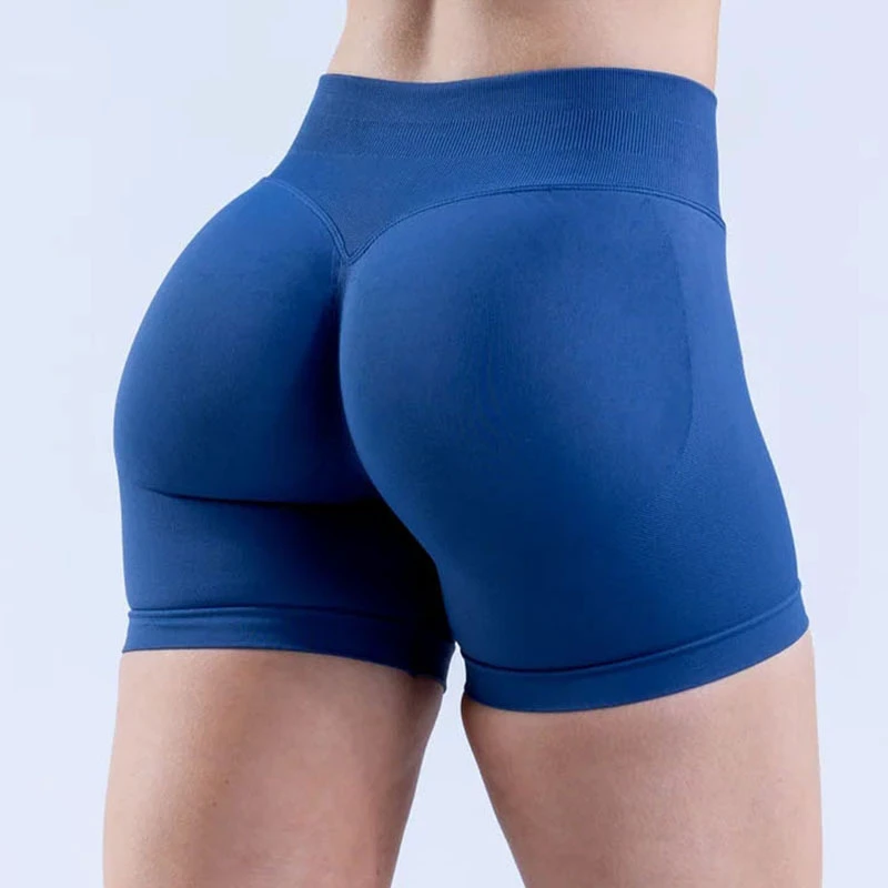 Women's High Waist Tight Breathable Seamless Tight Fitness Yoga Shorts Butt-Lifting Running Yoga Pants High-ElasticSports Shorts