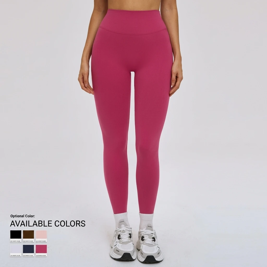 Bestseller High-Waisted Four-Way Stretch Solid Long Pants with No Uncomfortable Seams Yoga Outdoor Tight-Fitting Butt-Lifting