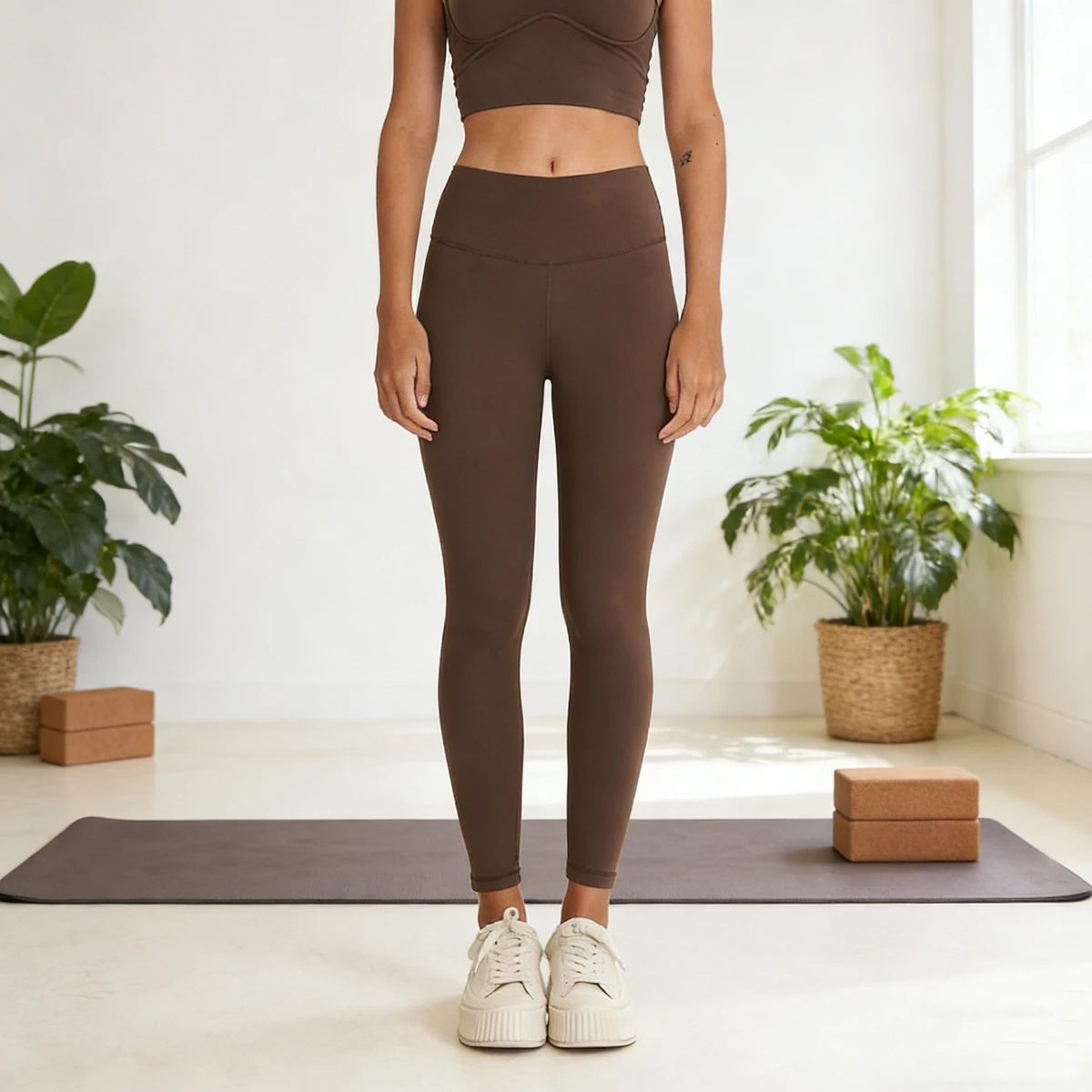 High Waist Yoga Pants Women Tummy Control Workout Leggings 4 Way Stretch Soft Breathable Gym Fitness Athletic Pants