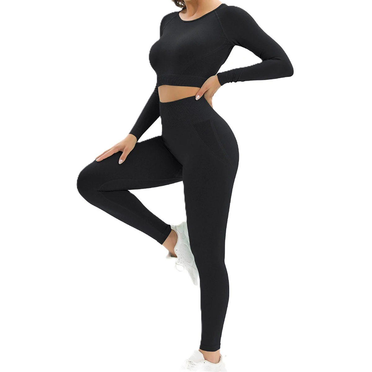 Custom Seamless Yoga Set Women Gym Fitness Leggings and Sports Bra High Breathable Workout Women's Sets with Logo Option